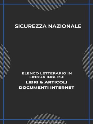 cover image of Sicurezza Nazionale